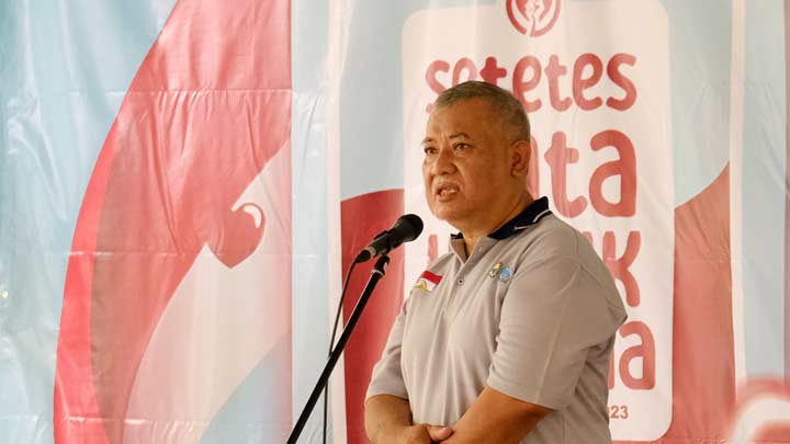 Ketua Panitia Donor Darah Serentak AAJI 2023, Bavo Manon Nugroho - dok. Humas USD Ketua Panitia Donor Darah Serentak AAJI 2023, Bavo Manon Nugroho - dok. Humas USD
