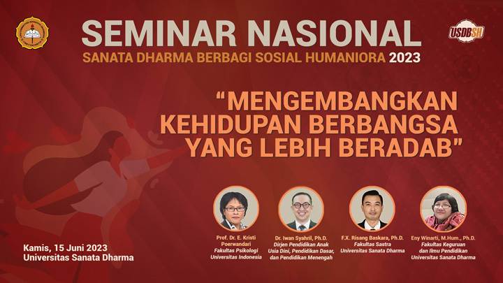 Poster Seminar Sanata Dharma Berbagi Sosial Humaniora 2023 (dok. LPPM) Poster Seminar Sanata Dharma Berbagi Sosial Humaniora 2023 (dok. LPPM)