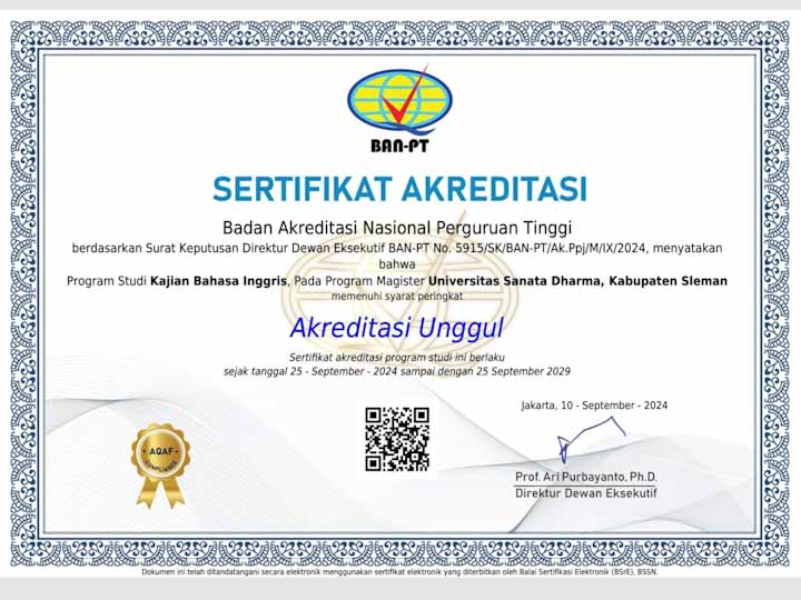 Sertifikat Akreditasi Prodi KBI dari BAN PT Sertifikat Akreditasi Prodi KBI dari BAN PT