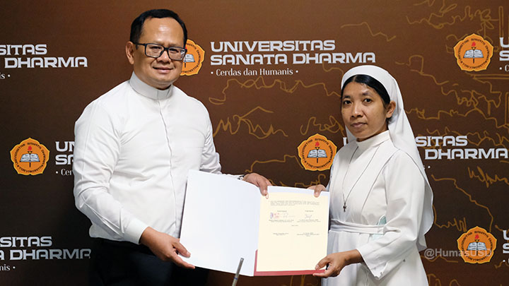 USD dan Yayasan Seraphine Bakti Utama Tandatangani MoU, Rabu 3 Juli 2024 (dok. Humas USD)