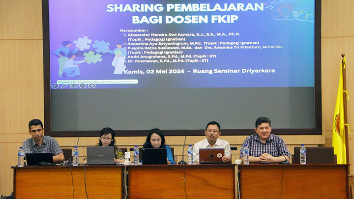 Kegiatan Sharing Pembelajaran bagi Dosen FKIP, Kamis, 2 Mei 2024, R. Seminar Driyarkara (dok. Humas USD)