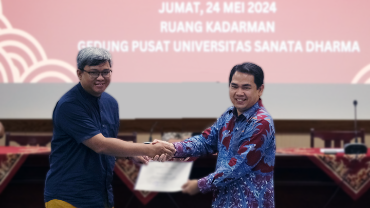 Wakil Rektor I USD, Sudi Mungkasi, Ph. D., dalam Penutupan Program PEKERTI, 24 Mei 2024 (dok. Humas) Wakil Rektor I USD, Sudi Mungkasi, Ph. D., dalam Penutupan Program PEKERTI, 24 Mei 2024 (dok. Humas)