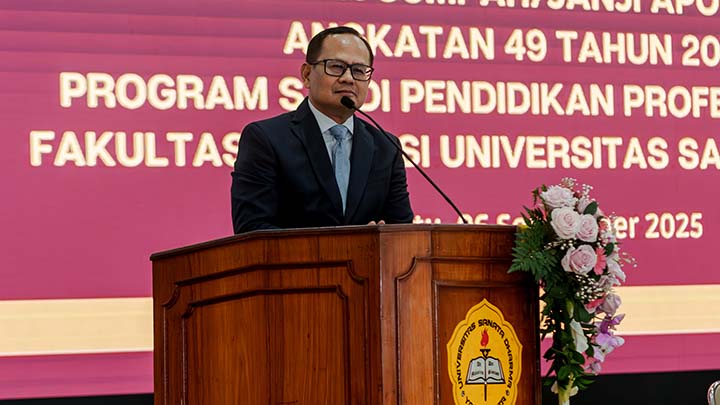 Pengambilan Sumpah Apoteker Angkatan 49 (6/9). dok. Humas USD Pengambilan Sumpah Apoteker Angkatan 49 (6/9). dok. Humas USD