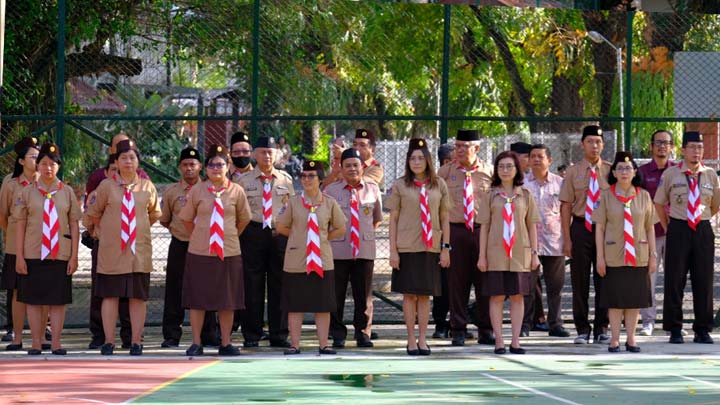 Upacara Hari Prmauka di USD (foto: kemahasiswaan) Upacara Hari Prmauka di USD (foto: kemahasiswaan)