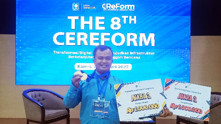 Ahmad Latiful Ansori, mahasiswa Program Profesi Insinyur raih prestasi dalam CE ReForm (23/1) - dok. istimewa Ahmad Latiful Ansori, mahasiswa Program Profesi Insinyur raih prestasi dalam CE ReForm (23/1) - dok. istimewa