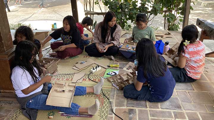Workshop Newton Muda SD Mangunan (26/8). Foto: Vokasi