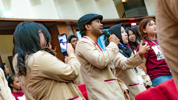 Salah satu mahasiswa membagikan pengalaman selama KKN 1