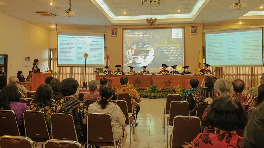 Suasana Sidang Terbuka Doktoral Program Doktoral Kajian Budaya/dok.Humas USD Suasana Sidang Terbuka Doktoral Program Doktoral Kajian Budaya/dok.Humas USD