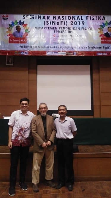 Mahasiswa Pendidikan Fisika sebagai pembicara seminar :: Fakultas Keguruan dan Ilmu Pendidikan USD Yogyakarta